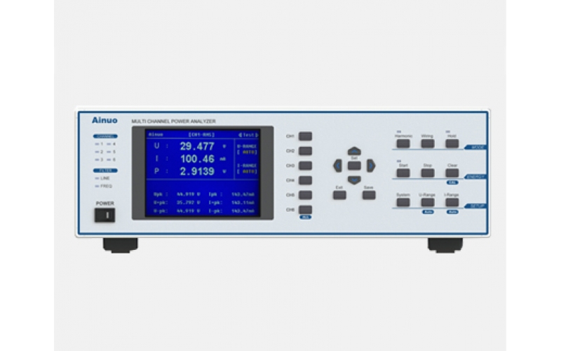 艾諾Ainuo AN87500 高性能多通道功率分析儀